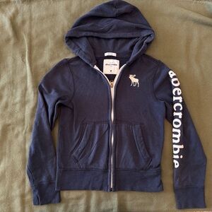 Abercrombie & Fitch Kids Dark Blue Zip-Up Hoodie
